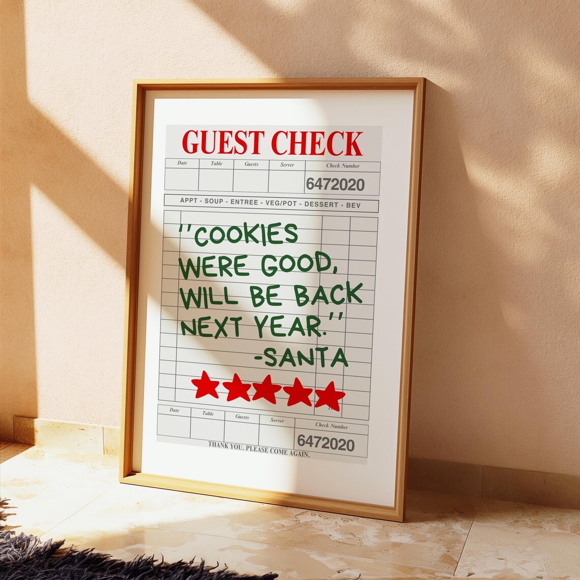 Cute Christmas Decor Winter Print Wall Art Print - Image 2