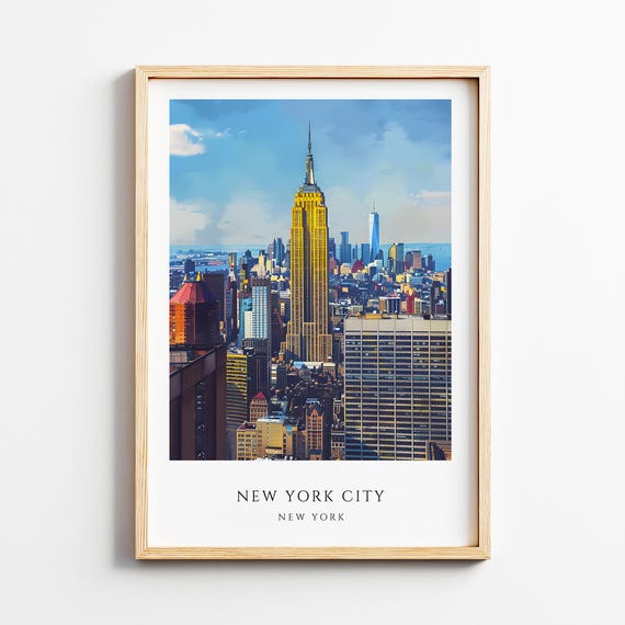 New York City Poster Travel Print Wall Art Usa Hanging Home Decoration Gift Lovers