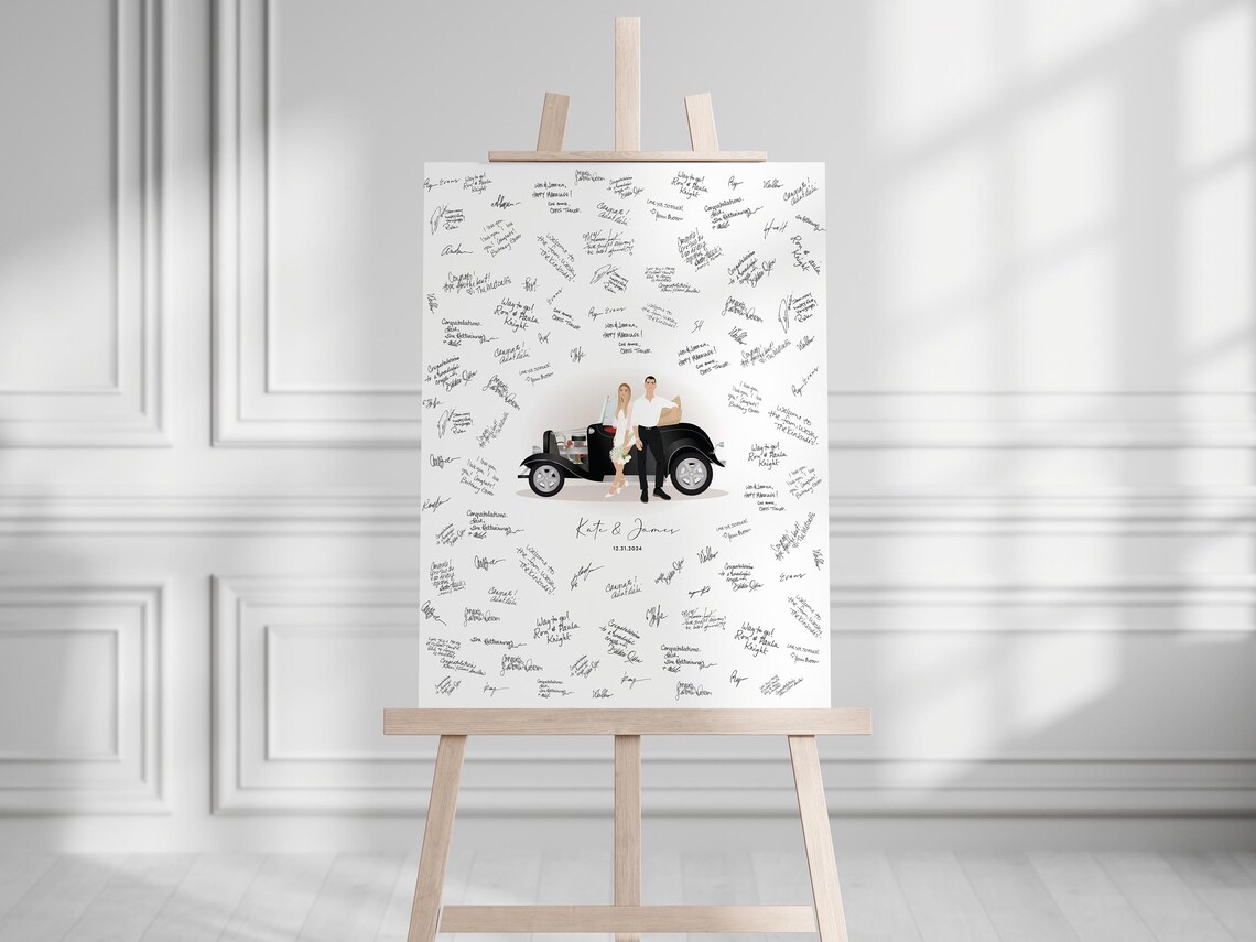 Wedding Guestbook Alternative, Portrait Print