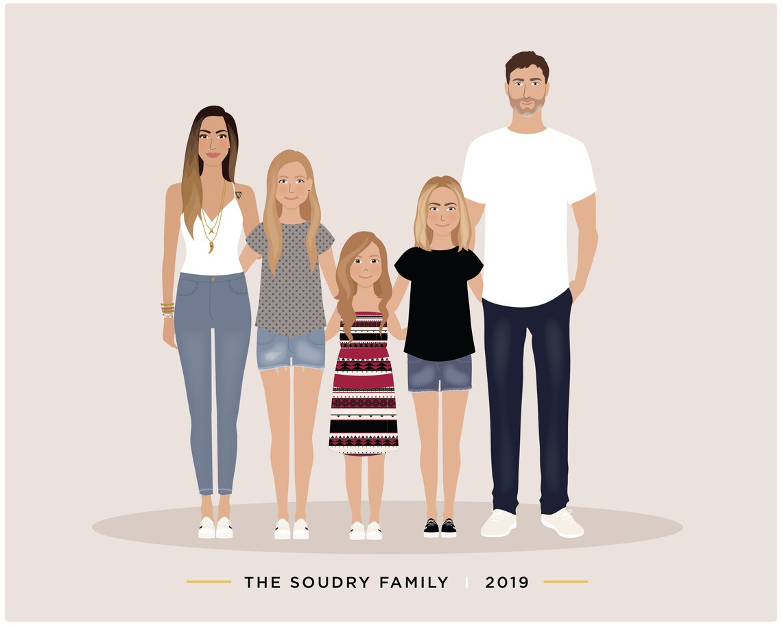 Family Drawing - Add Person Art Print - Image 3