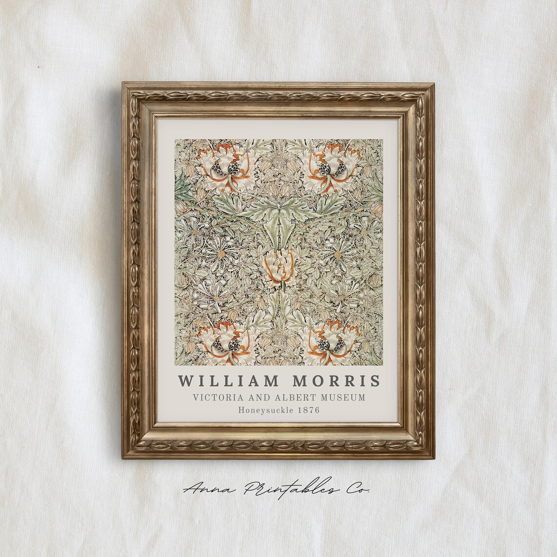 William Morris Poster, Art Nouveau Botanical Pattern - Image 2