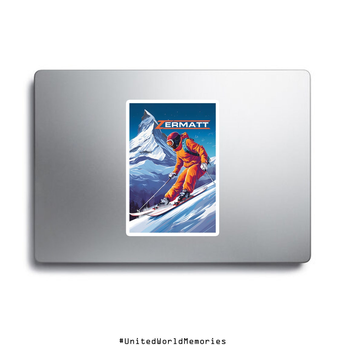 Zermatt Matterhorn Extreme Downhill Skiing Slope Thrill Poster - Image 3