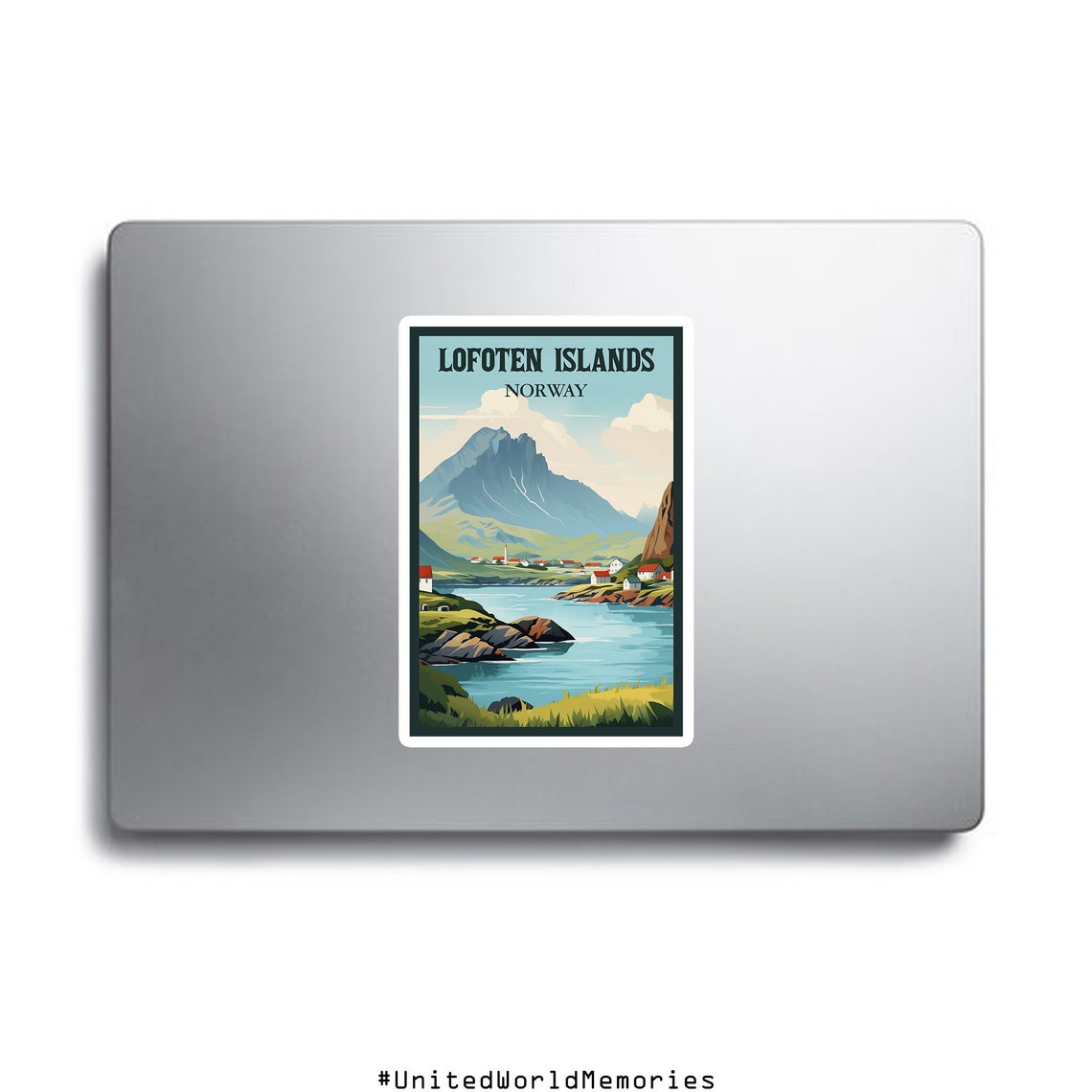 Lofoten Islands Poster Norway Travel Poster Lofoten Wall Art Lofoten Gifts Norway Vintage Poster Lofoten Print - Image 2