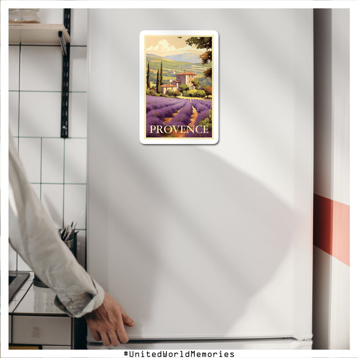 Provence Lavender Field Farmhouse Cypress Retro Countryside Poster - Image 5