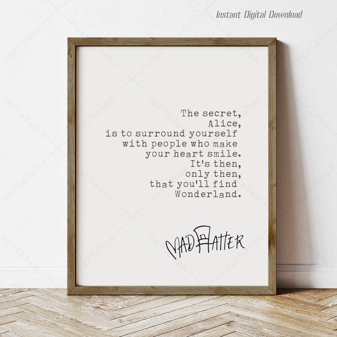 Alice In Wonderland Quote, Reading Nook Art Print