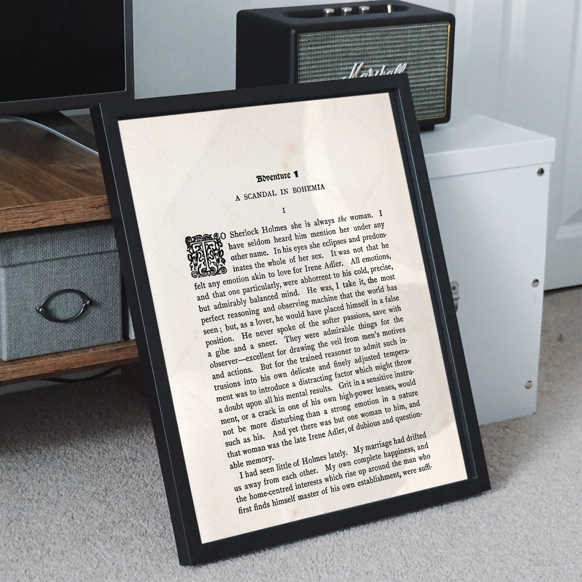 Arthur Conan Doyle A Scandal In Bohemia Sherlock Holmes Page Print - Image 2