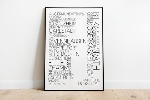 Individual City Posters, Favorite City Travel Poster