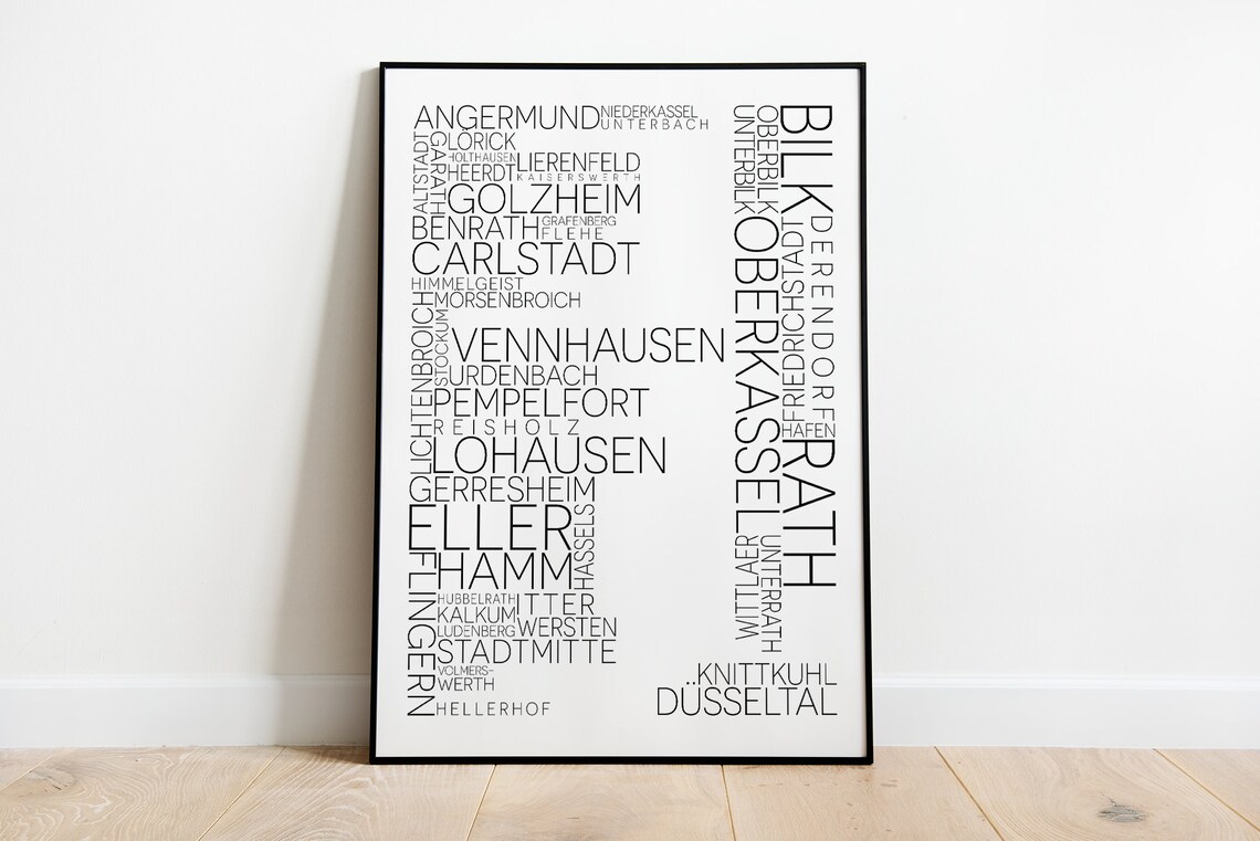 Individual City Posters, Favorite City Travel Poster