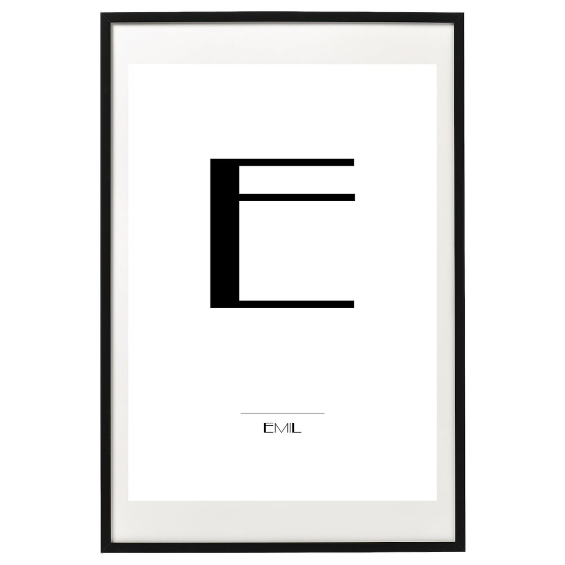 Letters Surname First Name Poster, Personalized Art Print - Image 2