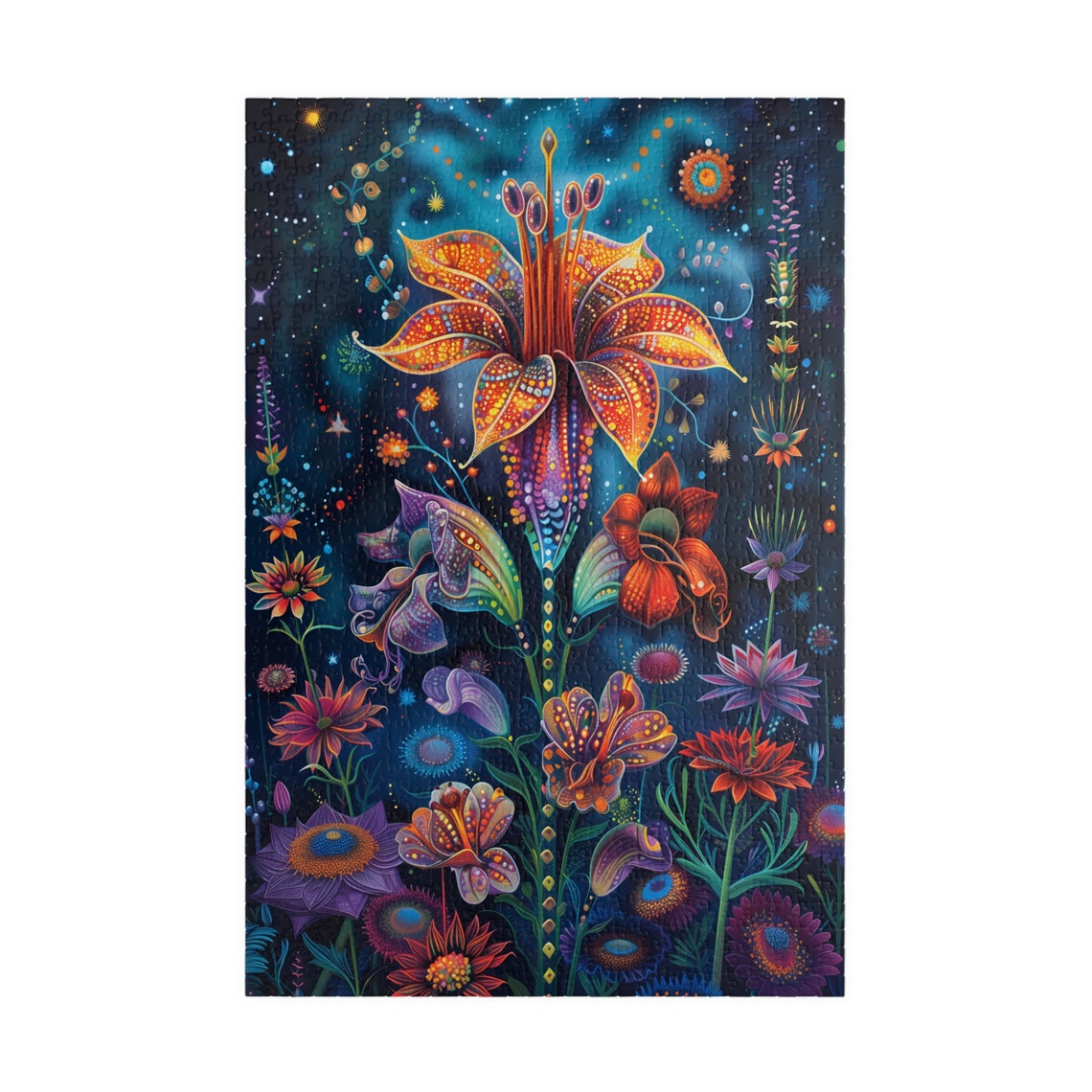 Tropical Dream Fantasy Flower Jigsaw Puzzle Tech Free Fun Activity Great Gift For Birthdays Paitents And Nursing Homes - Image 3