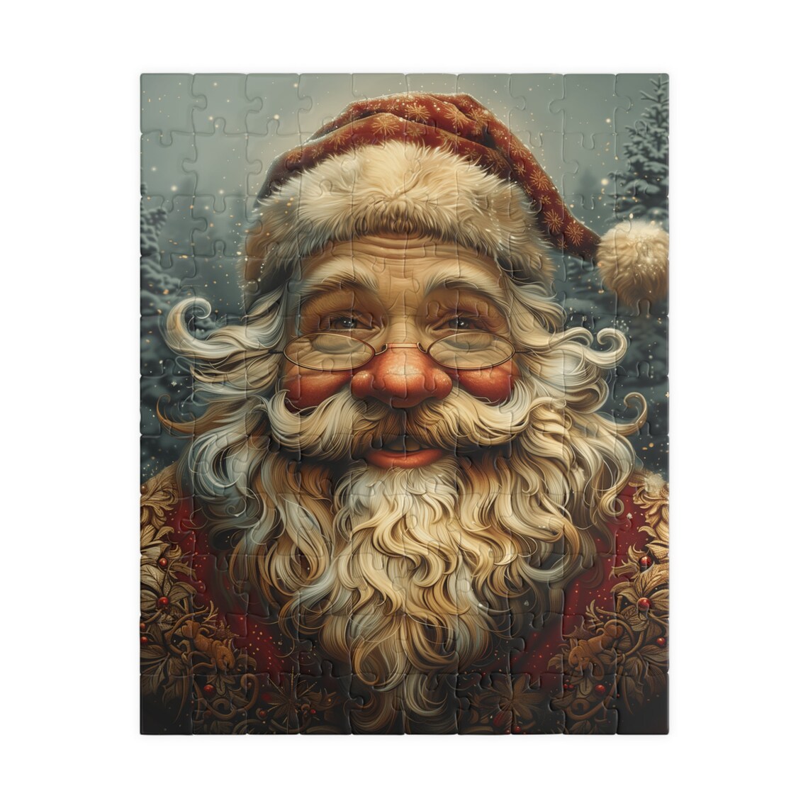 Jolly Santa Claus Portrait with a Warm Smile Christmas Poster - Image 5