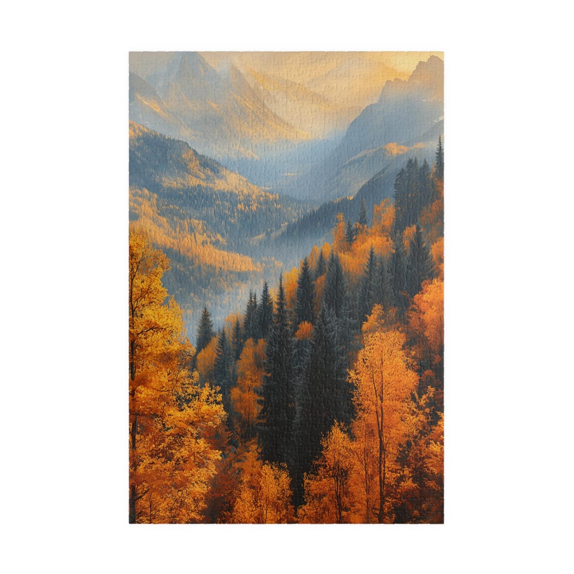 Fall Forest Landscape Jigsaw Puzzle Gift For Holidays Birthdays Get Well And Nursing Homes Fun Tech Free Activity - Image 3