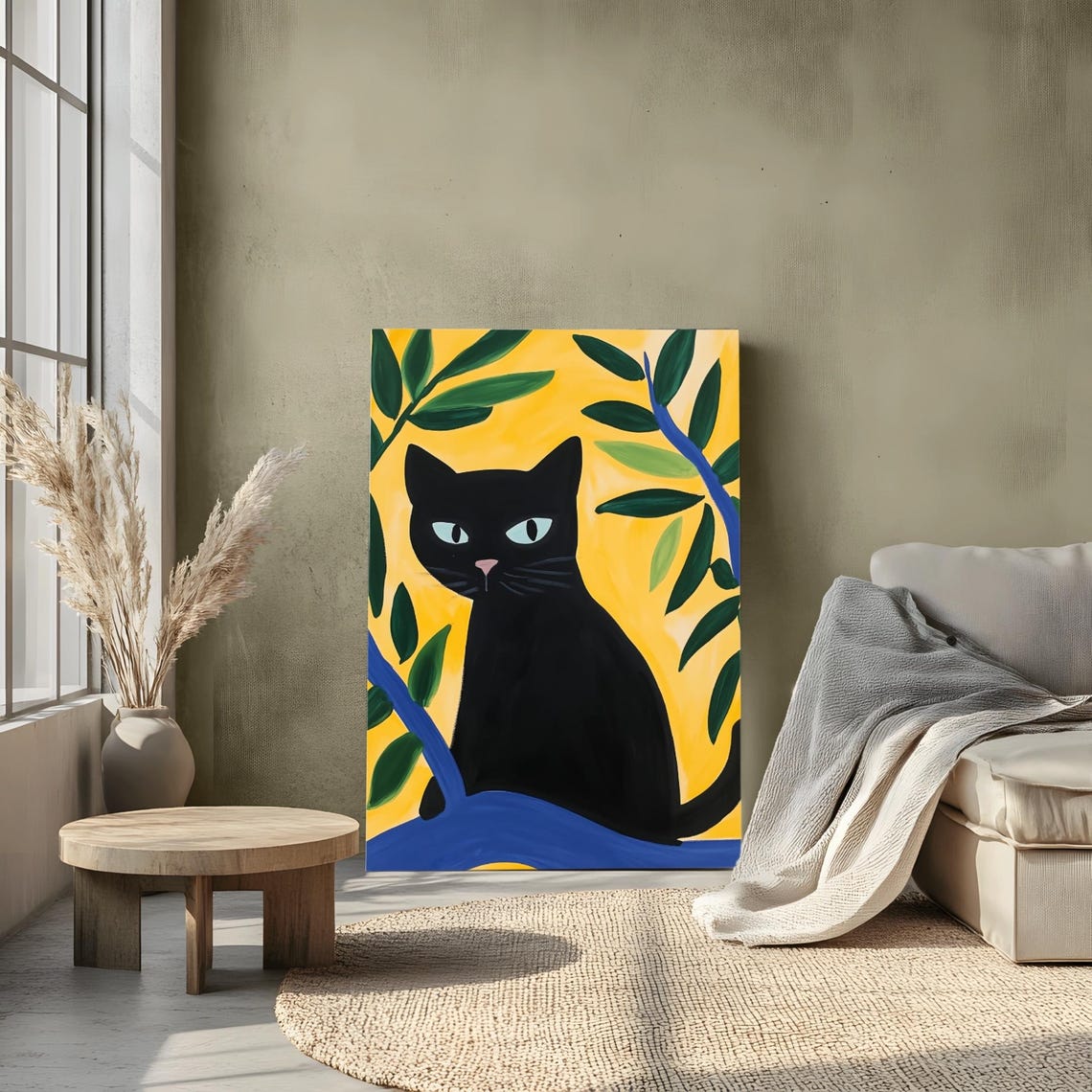 Henri Matisse Black Cat, Modern Wall Art Decor - Image 2