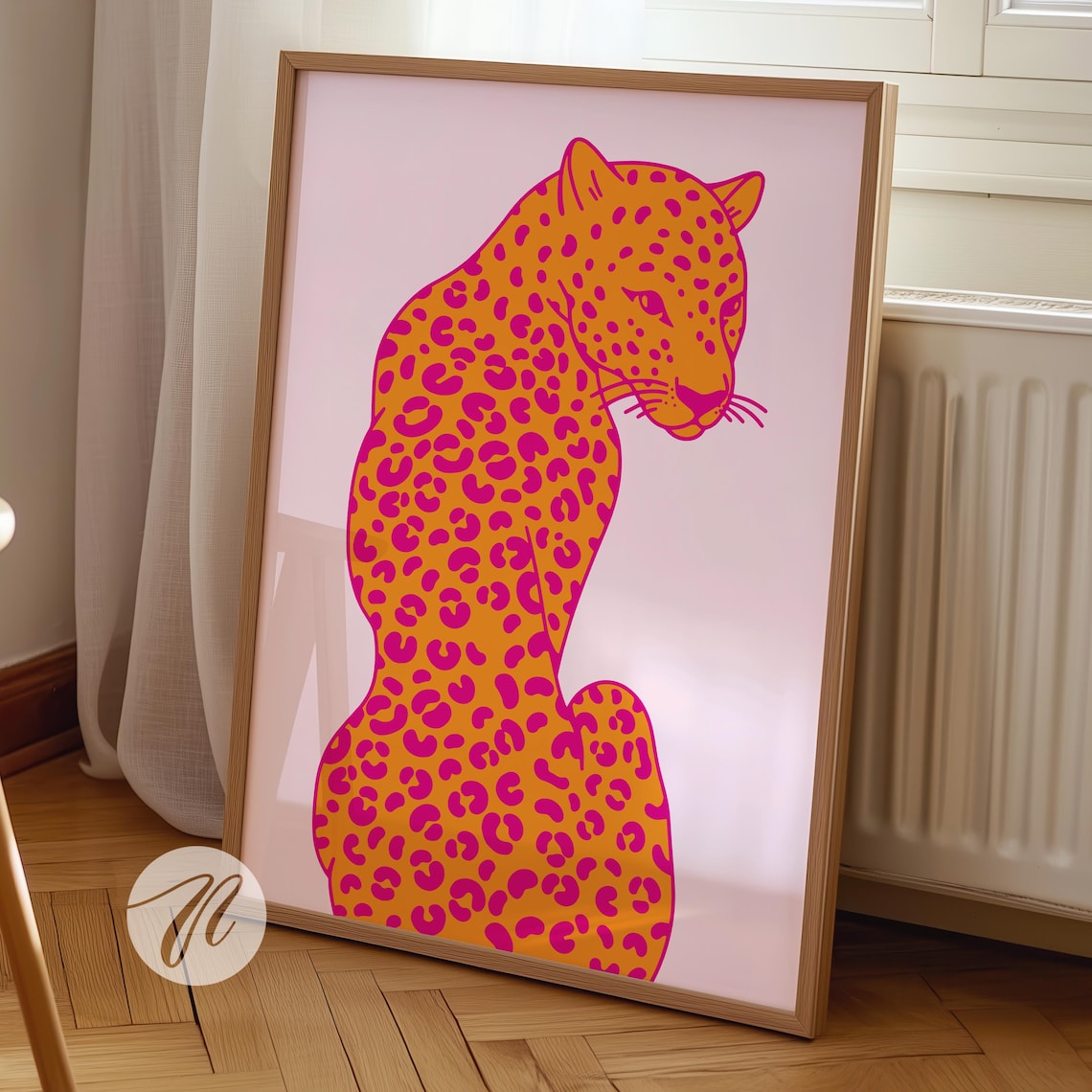 Cheetah Animal Print, Preppy Retro Room Art Print