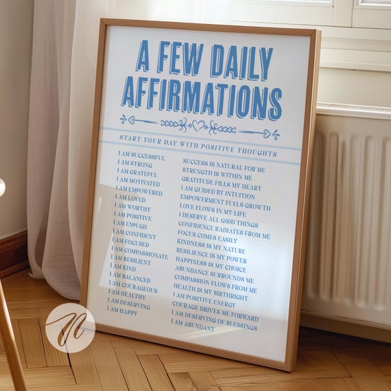 Daily Affirmations Coastal Cowgirl Art Print