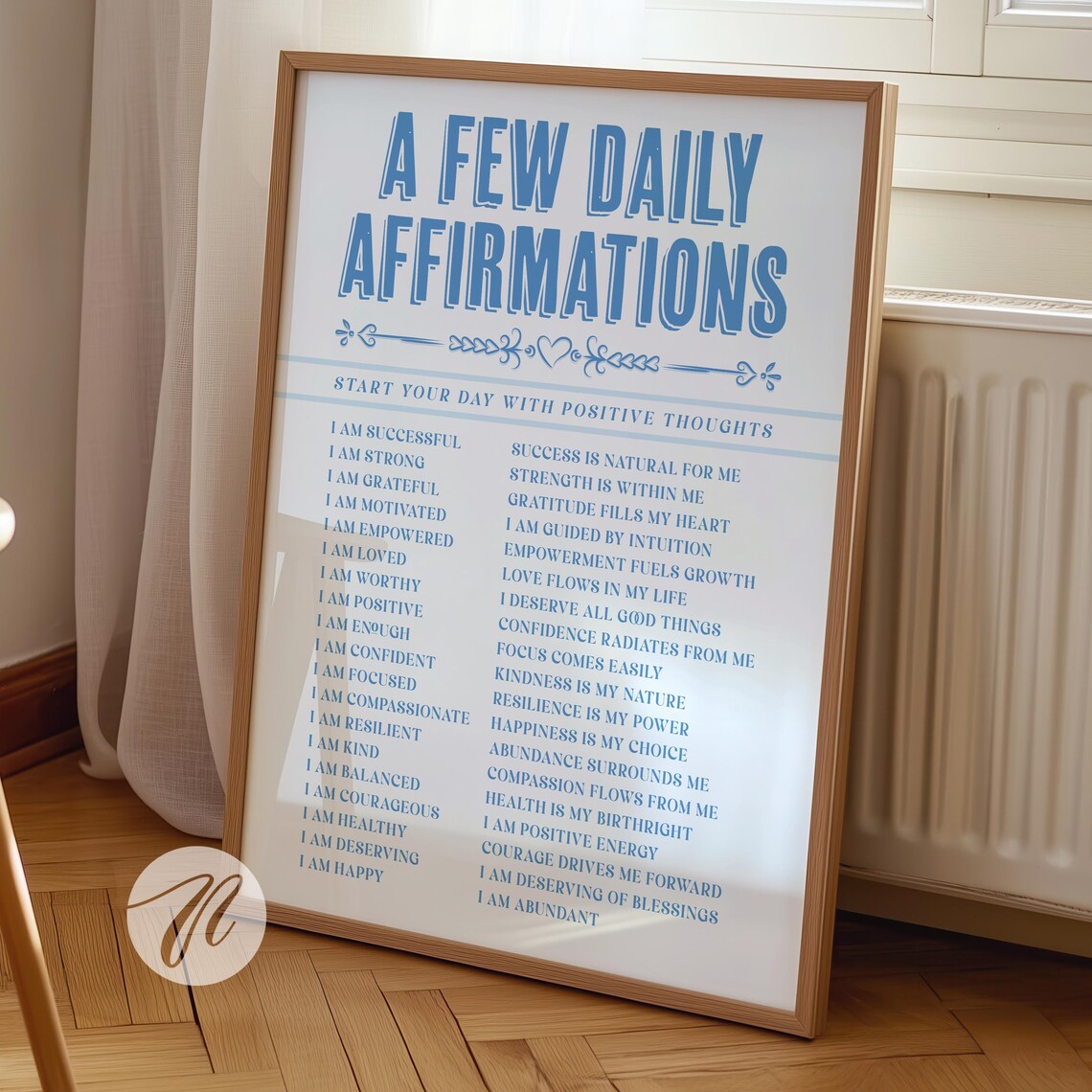 Daily Affirmations Coastal Cowgirl Art Print