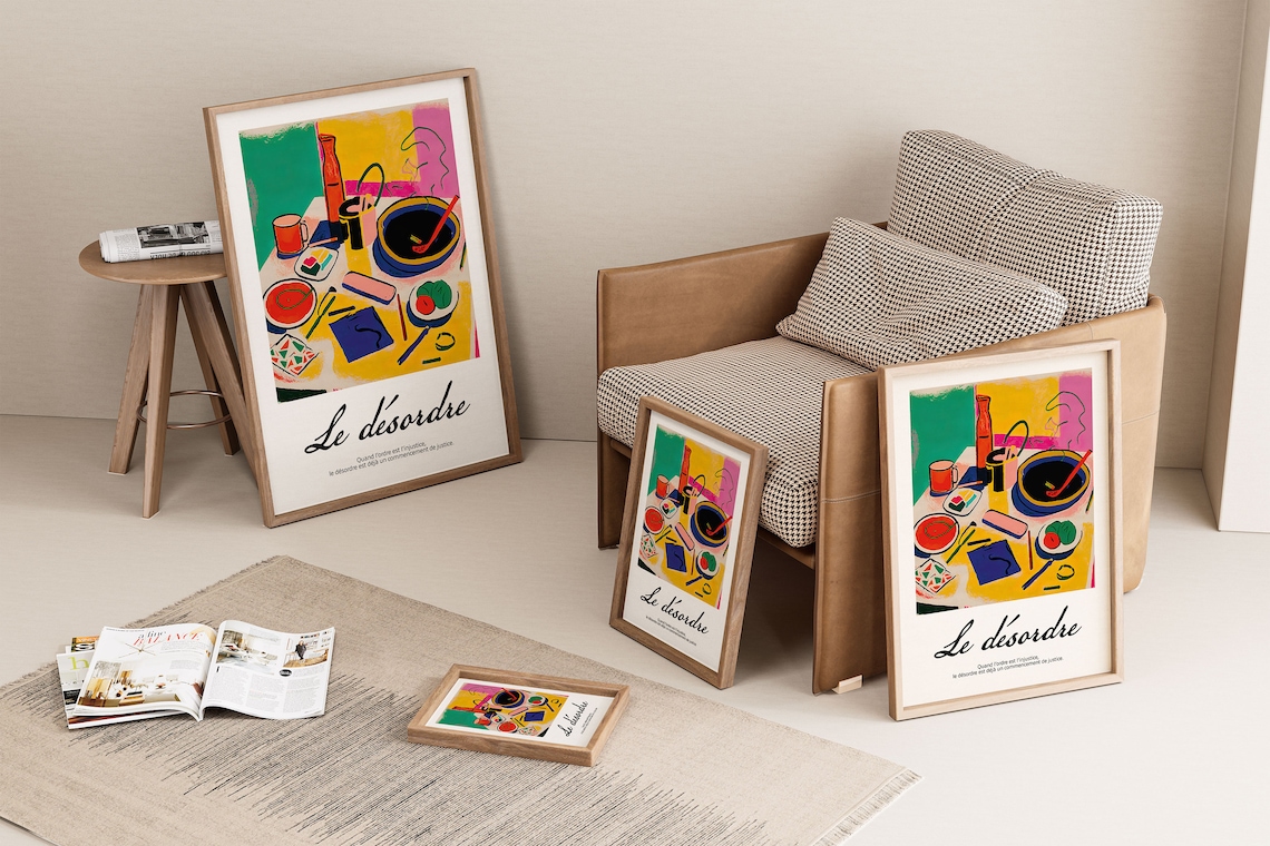 Le Desordre French Fauvist Still Life Table Scene Art Poster - Image 2