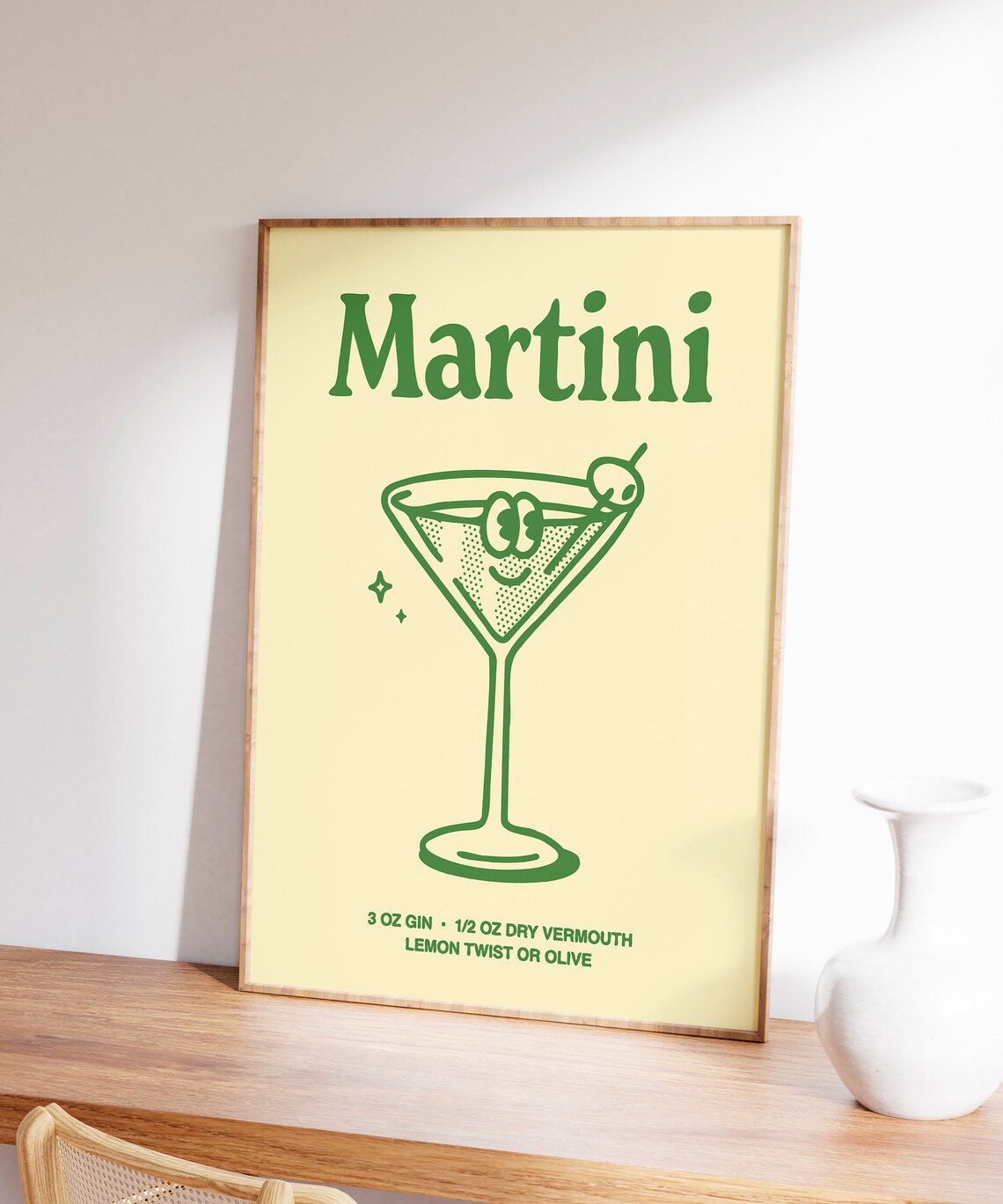 Martini Cocktail Retro Bar Decor Art Print - Image 7
