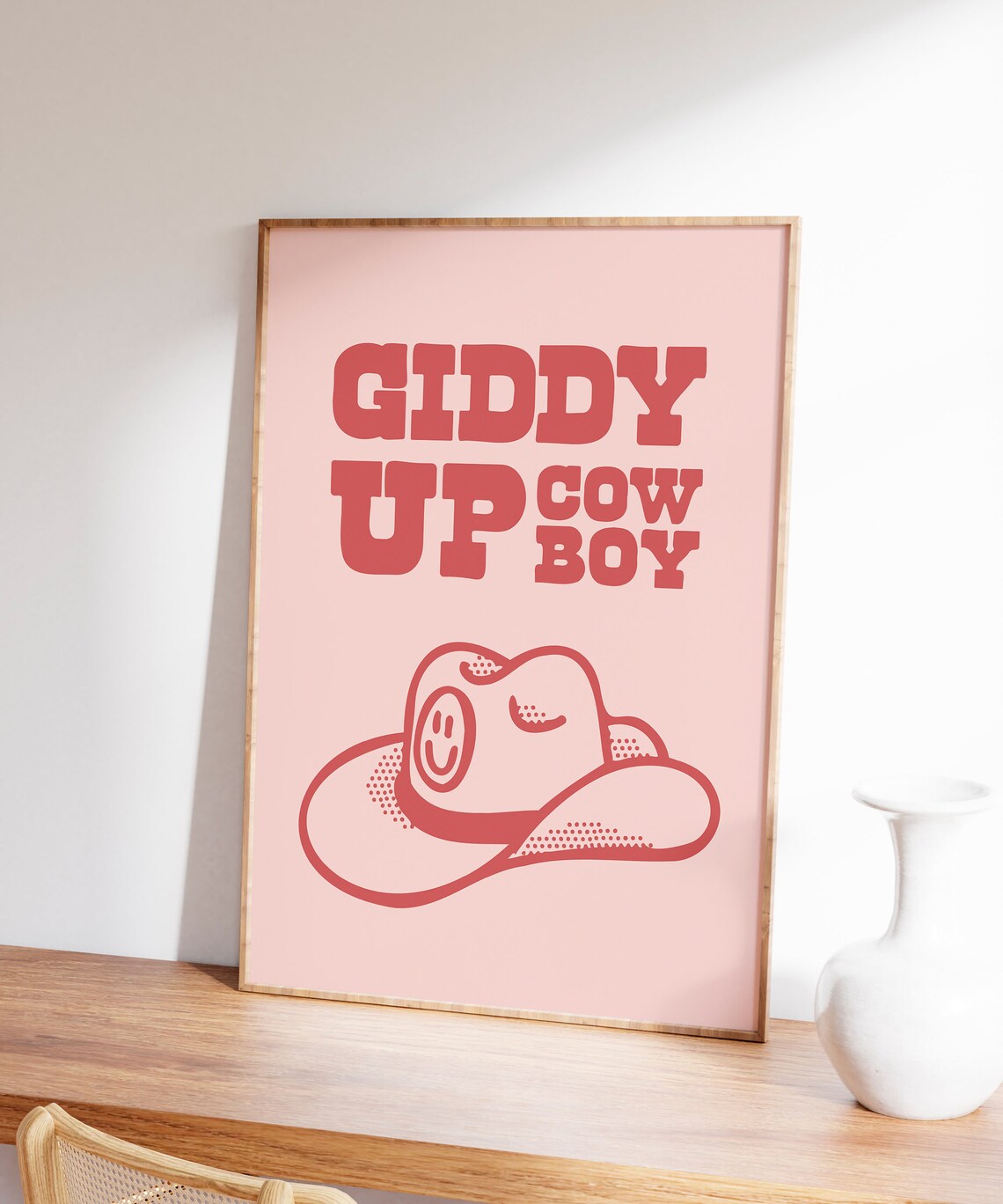 Retro Cowboy Print Western Wall Art Retro Cowboy Hat Poster Wild West Print Cowgirl Quote Art Print Retro Howdy Wall Art Retro Print - Image 6