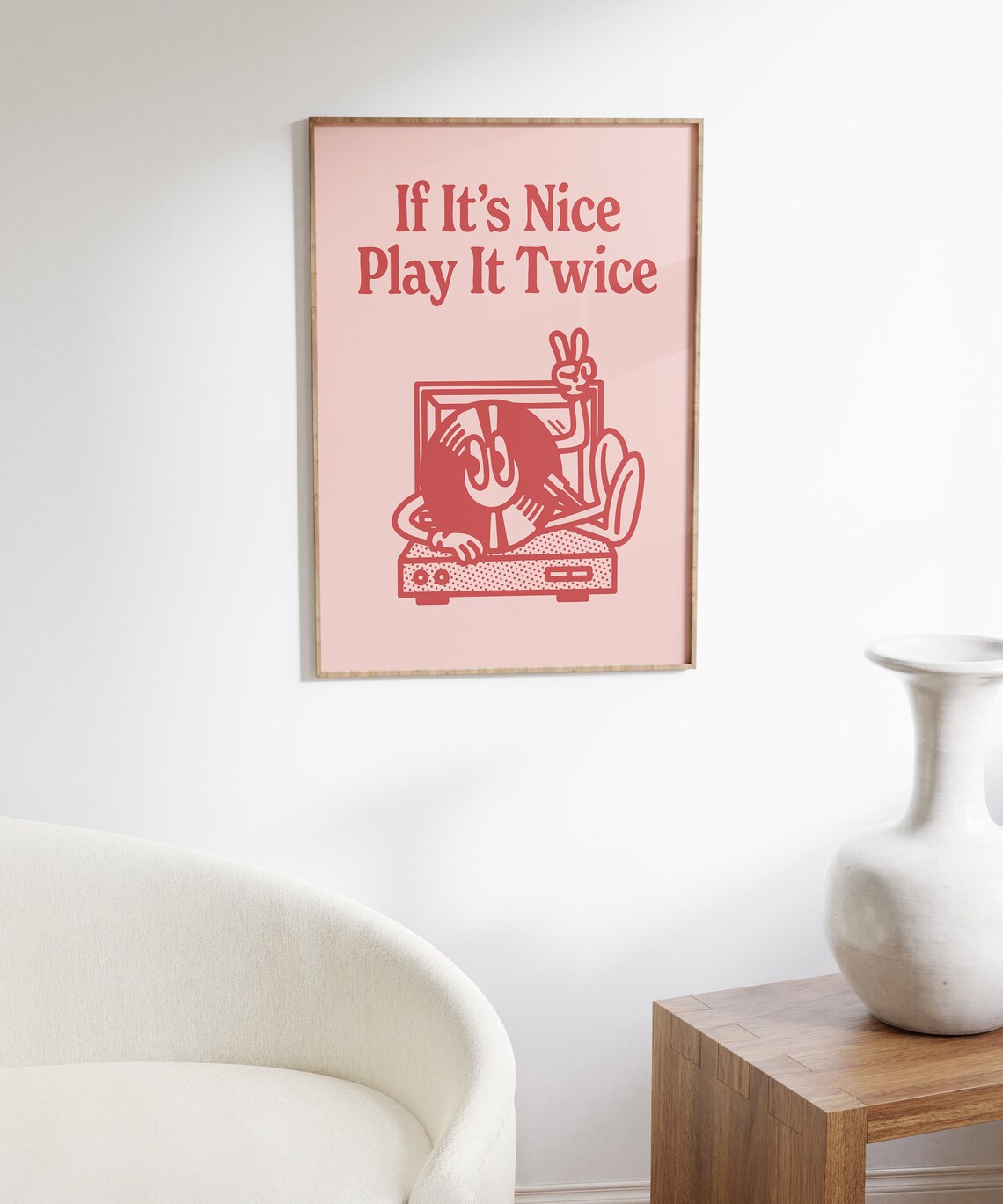 Record Player Bold Retro Music Art Poster - Image 6