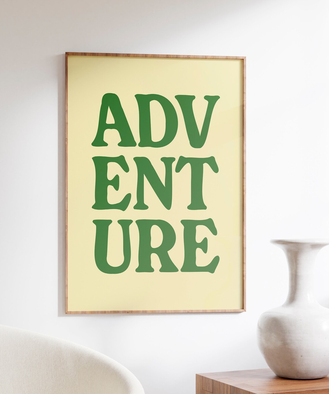 Adventure Print Quote Wall Art Motivational Print Travel Print Word Wall Art Retro Typography Print Travel Gift Travel Quote Print - Image 6