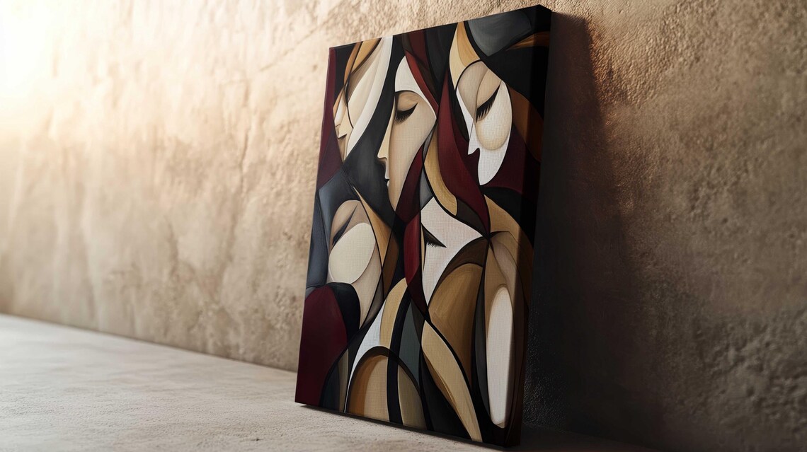 Abstract Expressionist Modern Housewarming Art Print - Image 4