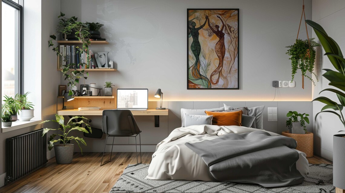 Abstract Art Housewarming Gift, Modern Style