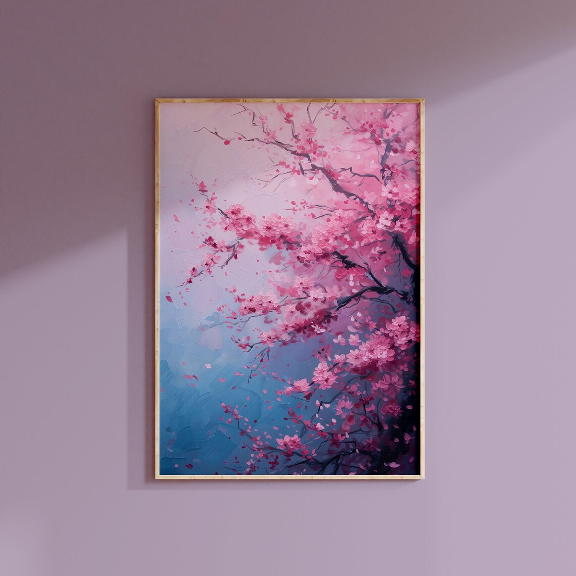 Pink Cherry Blossom Tree Blossom Mist Dreamy Floral Art Print - Image 2