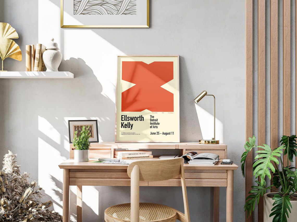 Ellsworth Kelly Exhibition Poster, Mid-Century Abstract Print - Image 5