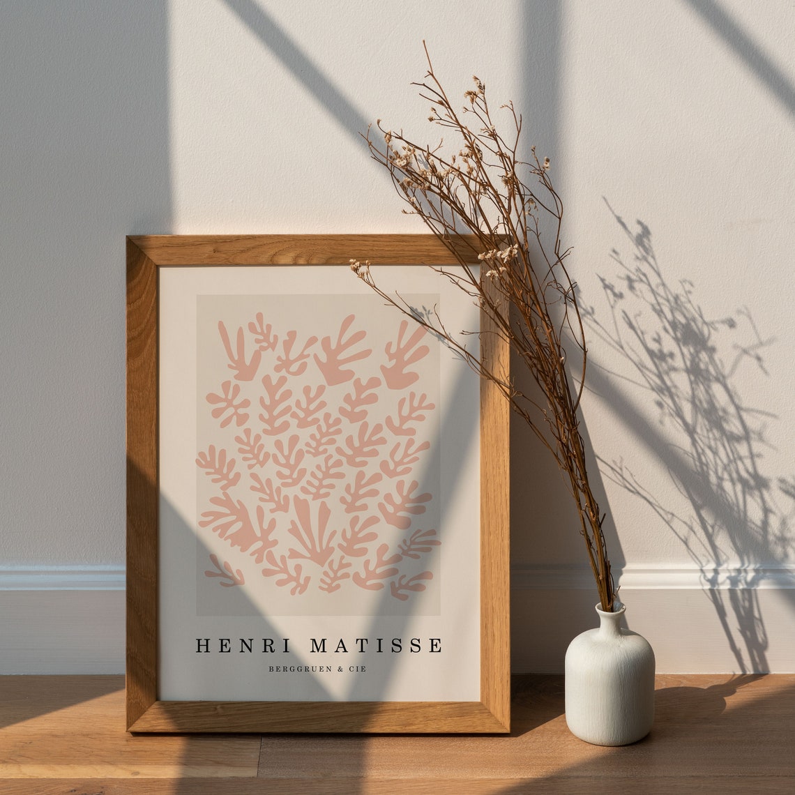 Henri Matisse Blush Pink Cutout Fronds Boho Minimalist Poster - Image 3