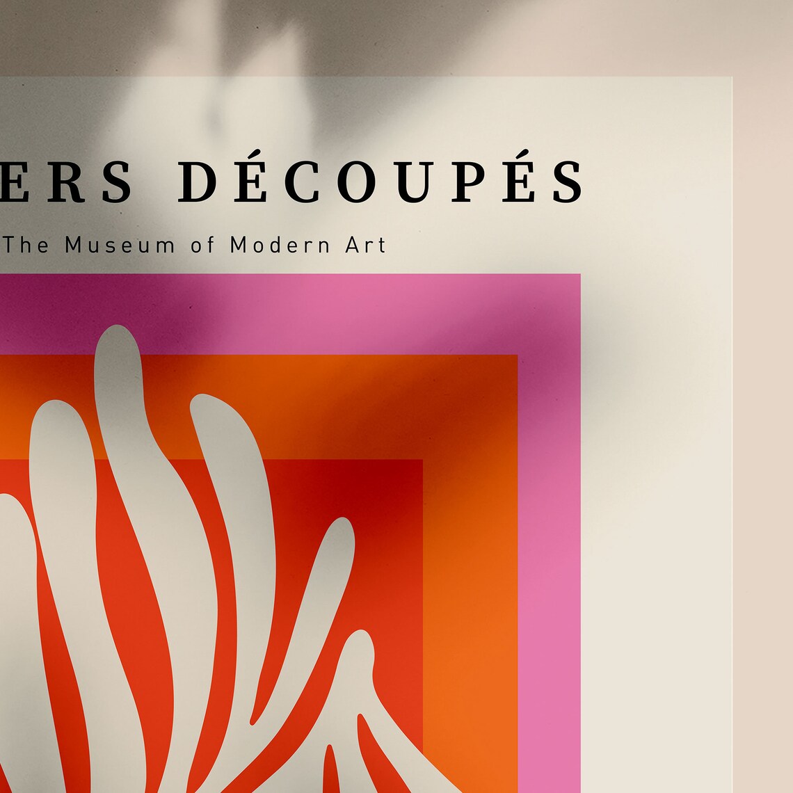 Matisse Cutouts Beige Poster, 60s Retro Decor - Image 4