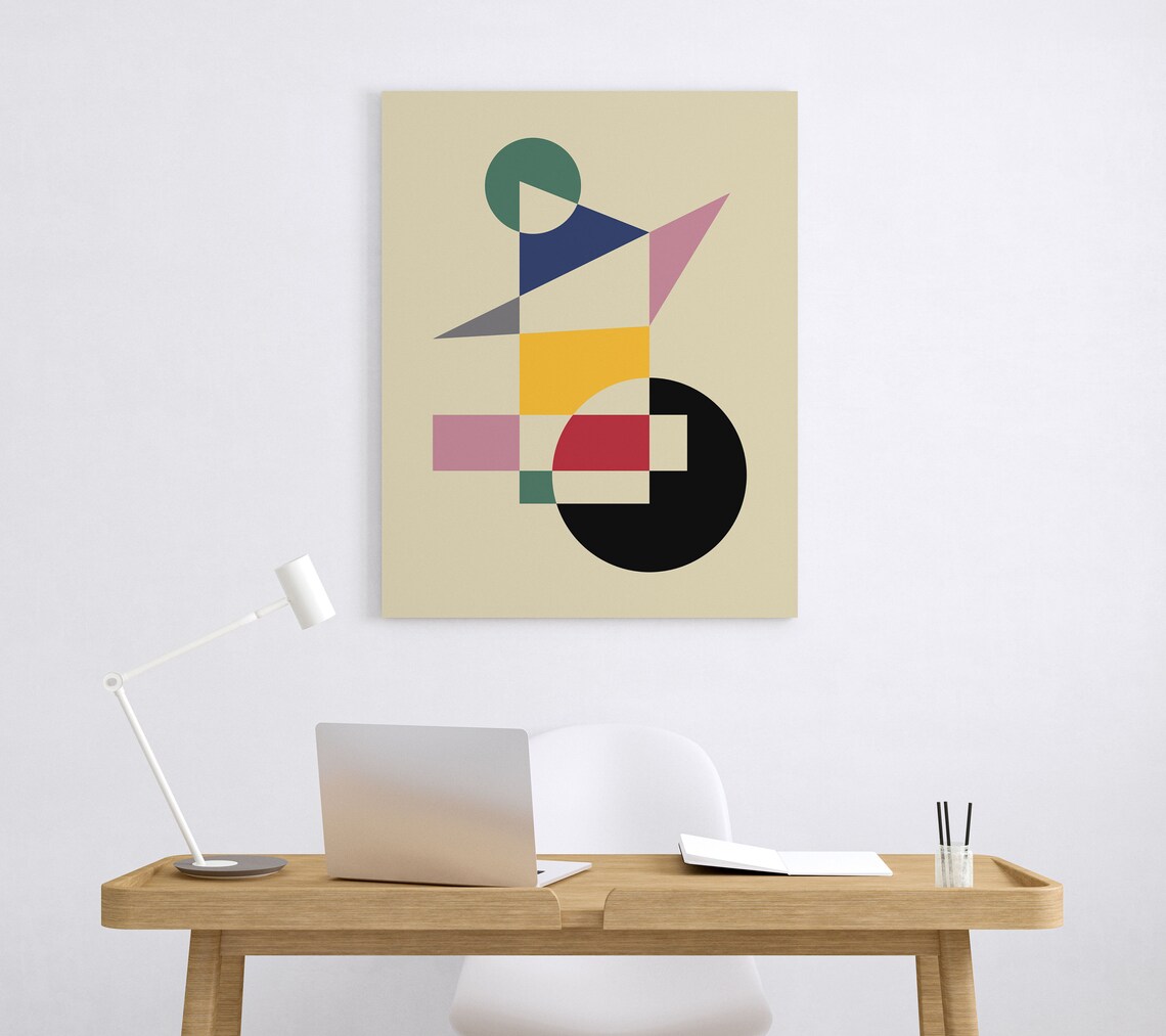 Bauhaus Colorful Geometric Shapes Abstract Minimalist Poster - Image 5