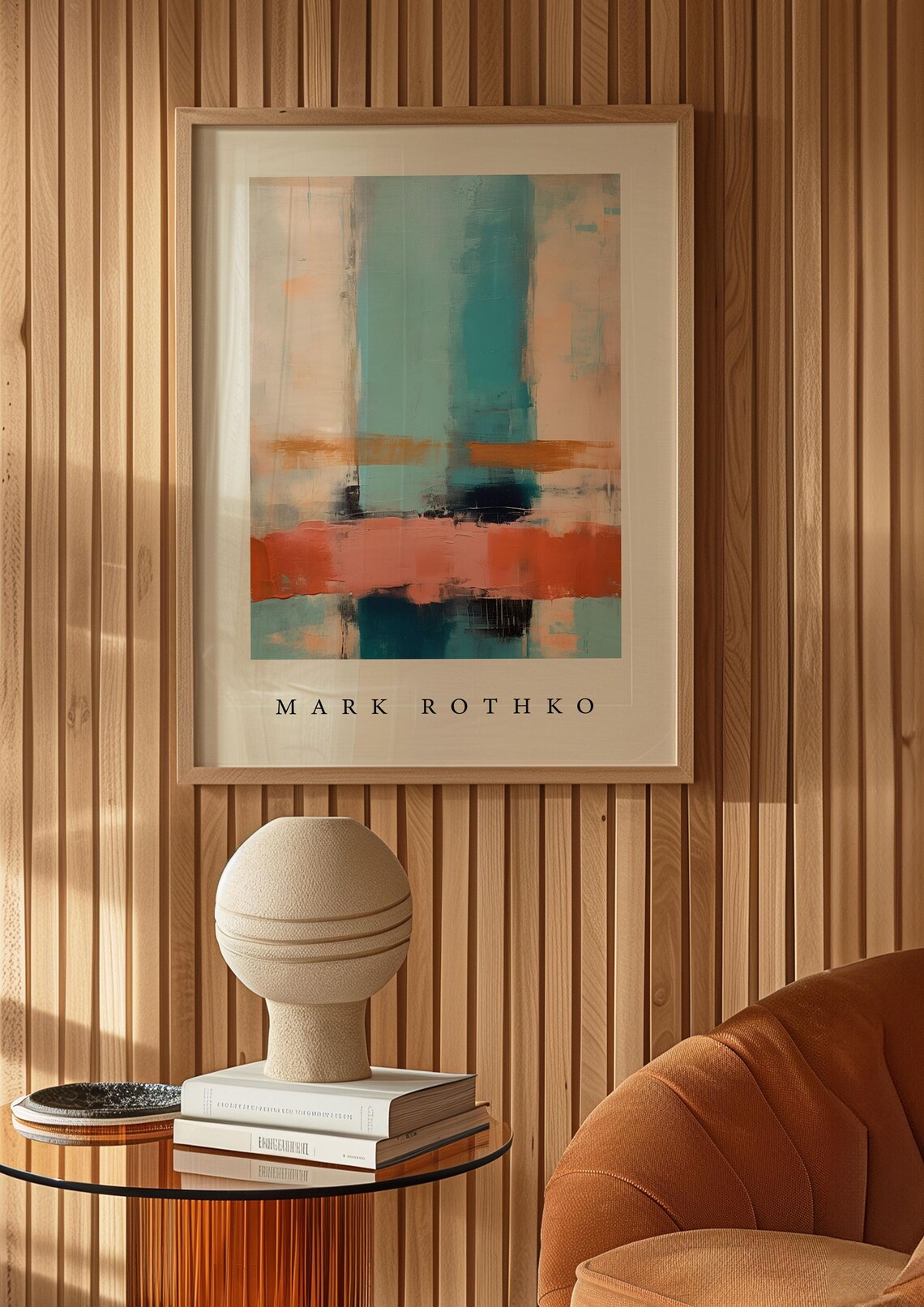 Mark Rothko Abstract Pinkblue Art Print - Image 5