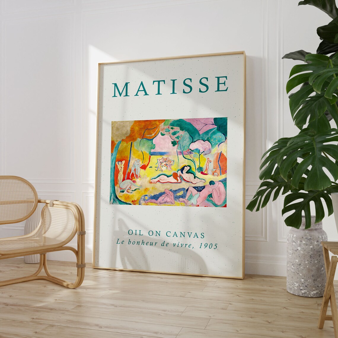 Matisse Le Bonheur De Vivre 1905 Poster Fauvist Landscape Bathers Art