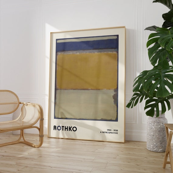 Neutral Tones Mark Rothko Art Print Art Exhibition Poster Minimalist Paintings High Quality
