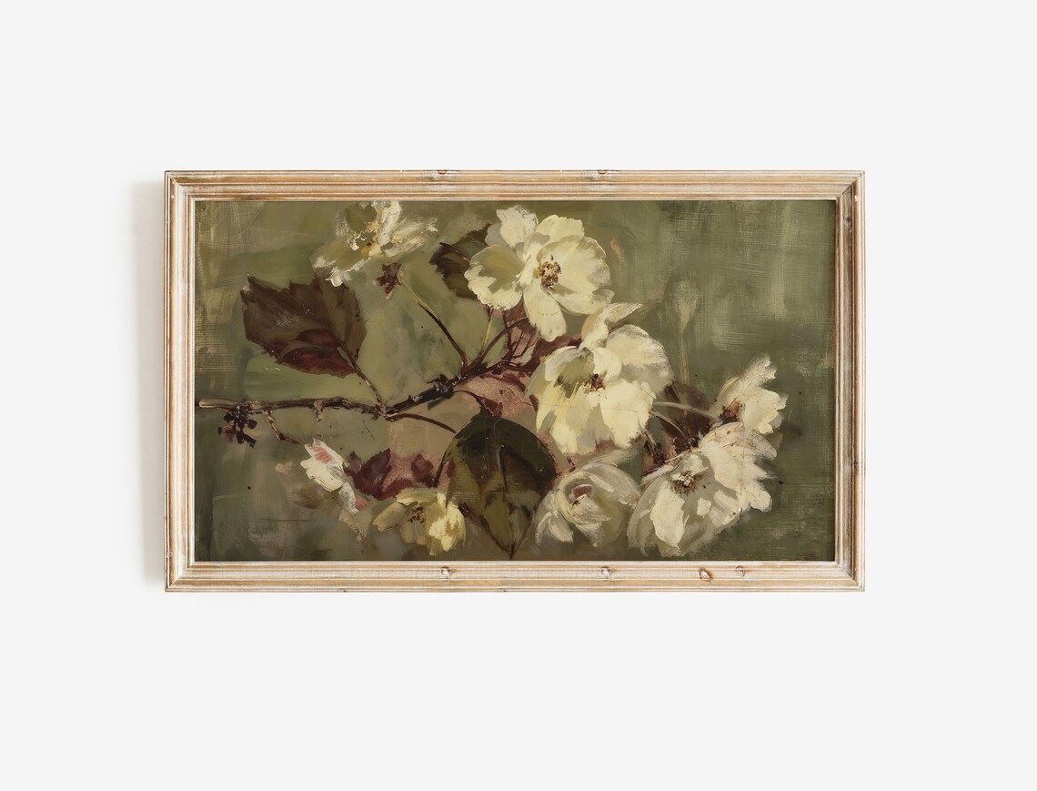 Spring Flowers Vintage Holiday Art Print - Image 2