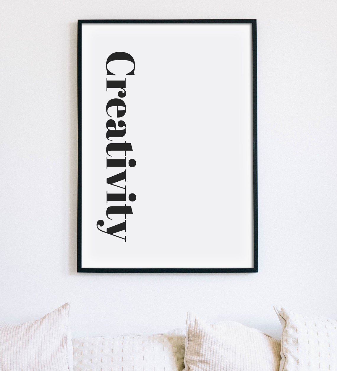 Creativity Vertical Serif Typography Minimalist Modern Wall Poster - Image 4