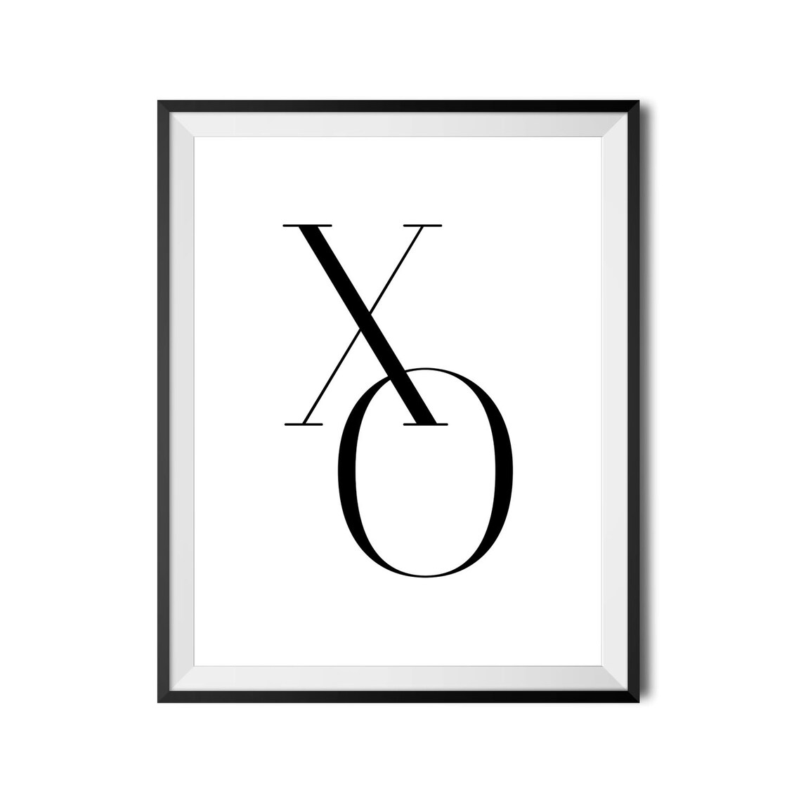 XO Letters Modern Minimalist Fashion Bedroom Decor Quote Poster - Image 4