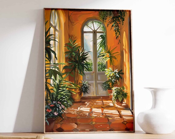 Vintage Botanical Garden Poster Henri Rousseau Print Botanical Wall Art William Morris Print Tropical Decor Vintage Floral Wall Art