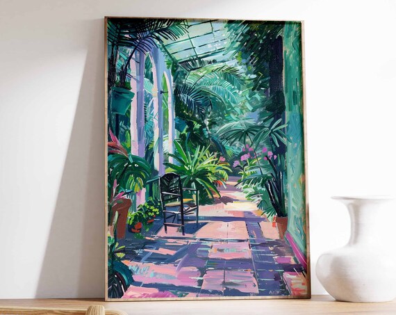Vintage Botanical Garden Poster Henri Rousseau Print Botanical Wall Art William Morris Print Tropical Decor Vintage Floral Wall Art
