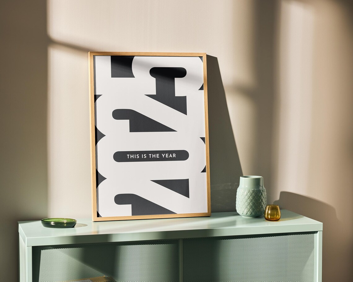 2025 New Year Motivational Typography Art Print - Image 2