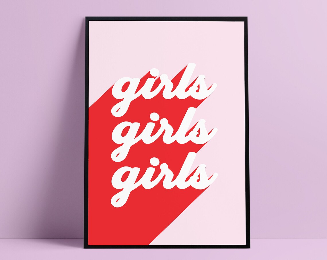 Girls Feminist Lesbian Empowerment Art Print