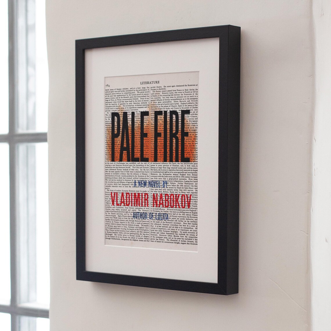 Vladimir Nabokov Pale Fire Novel Vintage Book Page Art Literary Print Poster - Image 4