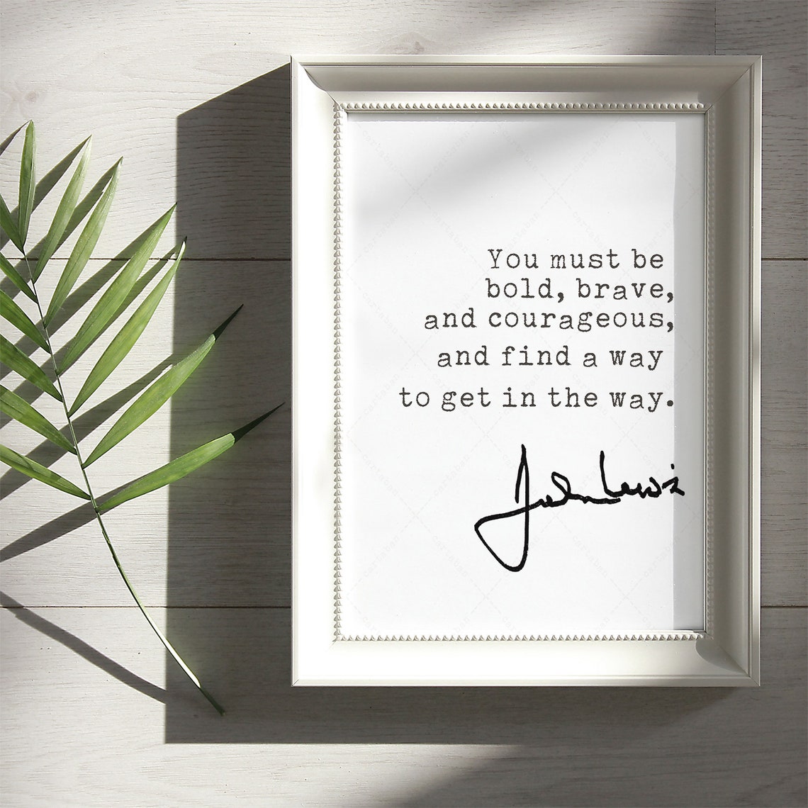John Lewis Quote - Typographic Art - Image 2