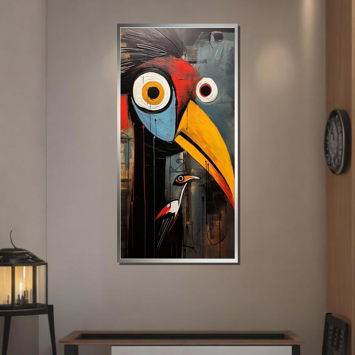 Bold Bird Abstraction, Modern Avian Wall Art Print - Image 3