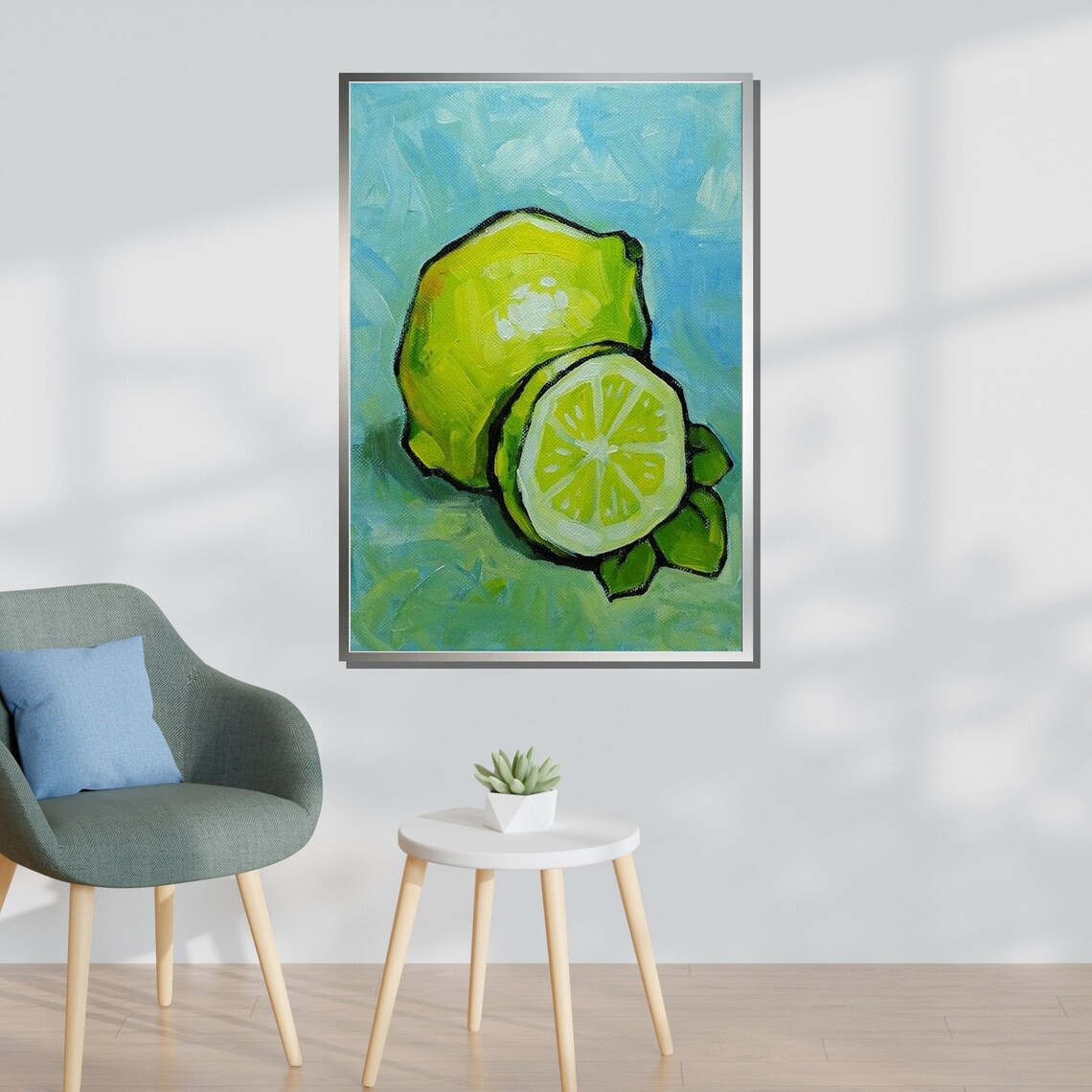 Fresh Lemon Still Life Vibrant Citrus Kitchen Wall Art Colorful Fruit Decor Ready To Hang - Image 3