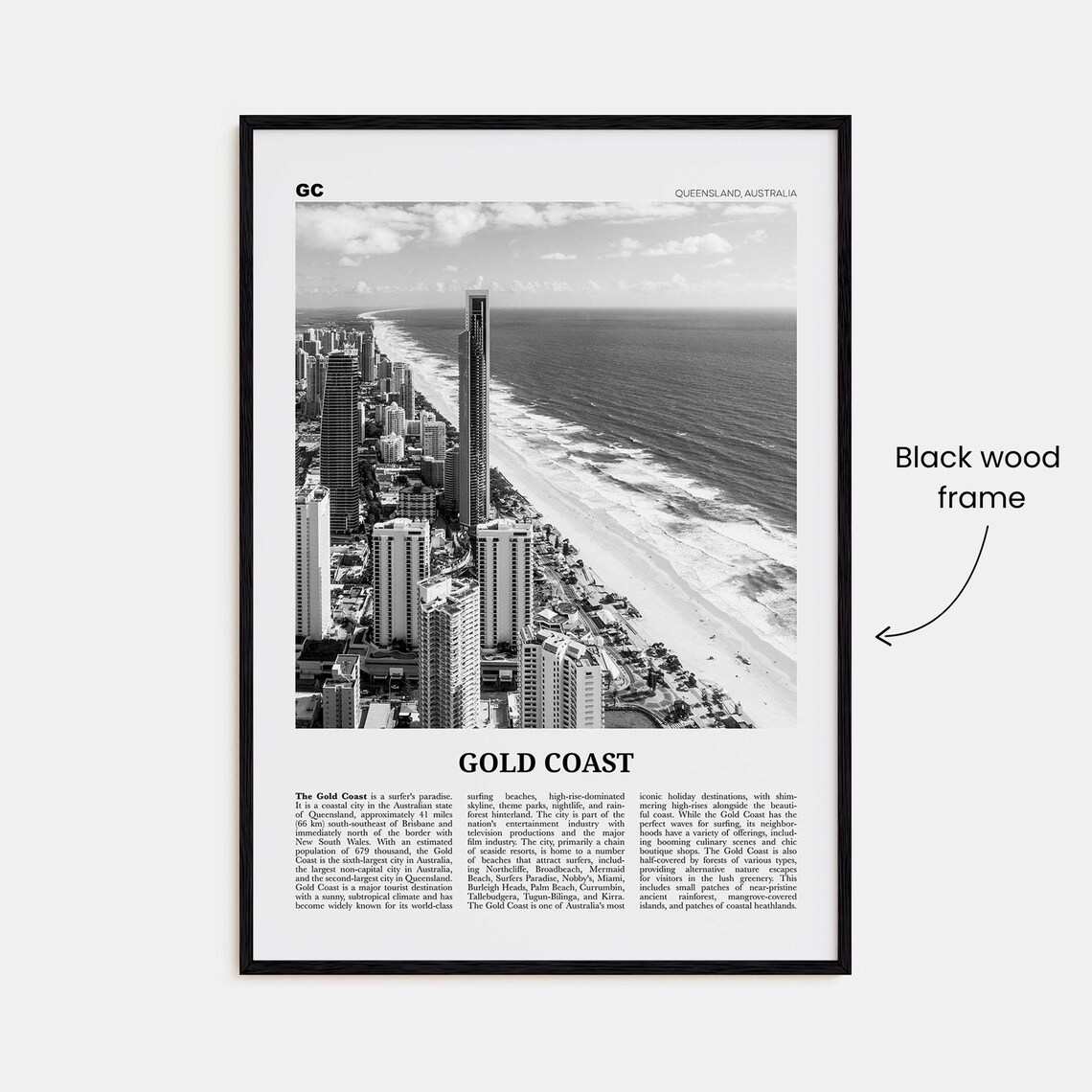 Gold Coast, Queensland Australia Travel Poster - Image 3