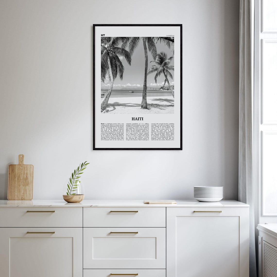 Haiti Print Black And White No 3 Haiti Wall Art Haiti Poster Haiti Photo Haiti Wall Decor Hati Ayiti Hayti Haitian Domican - Image 2