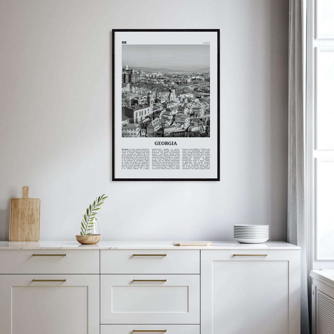 Georgia Country Print Black And White Georgia Wall Art Georgia Poster Georgia Photo Wall Decor Sakartvelo Tbilisi Europe - Image 2