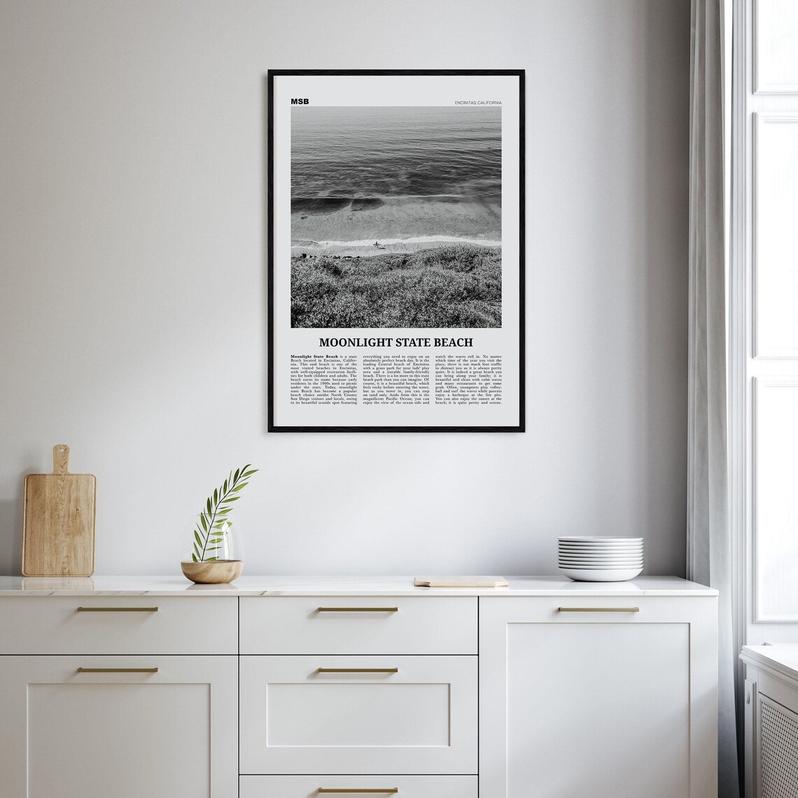 Moonlight State Beach, Encinitas Travel Poster - Image 2